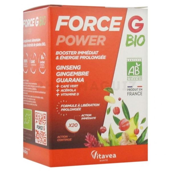 Force G Power Bio 20 Comprimes