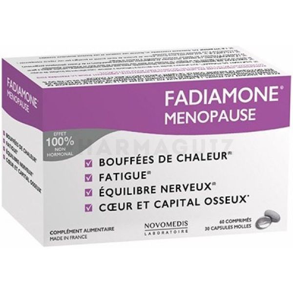 FADIAMONE Ménopause 60 comprimés + 30 capsules