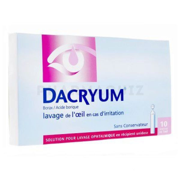 Dacryum solution pour lavage ophtalmique 10 unidoses