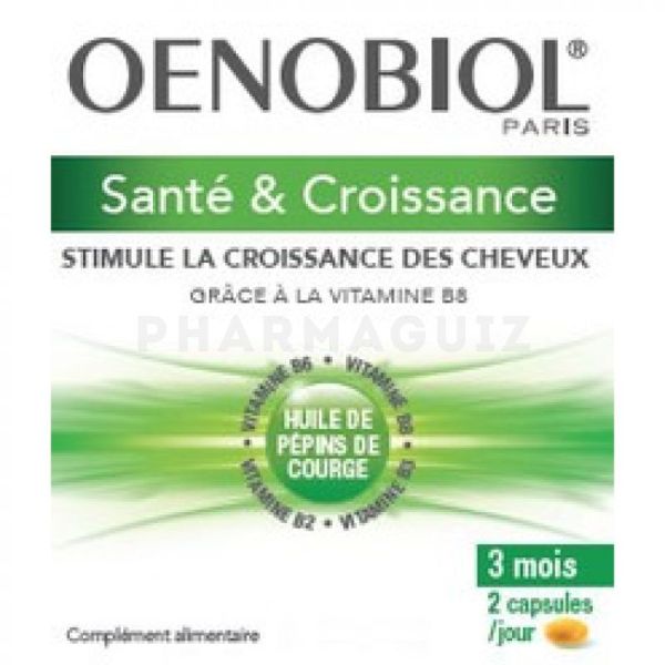 Oenobiol Capillaire Santé & Croissance 180 capsules + Pilulier