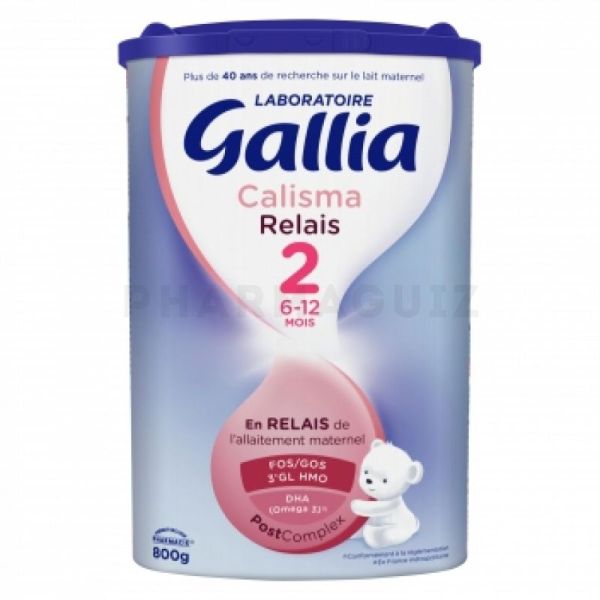 Gallia Calisma relais 2ème âge 800 g