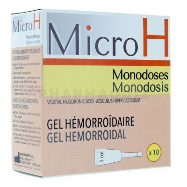 Micro H gel hémorroïdaire 10 doses