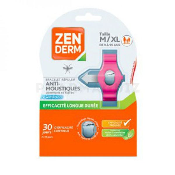 Zenderm bracelet anti-moustiques Taille M/XL