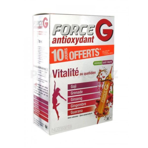 Force G antioxydant lot 20 + 10 ampoules offertes