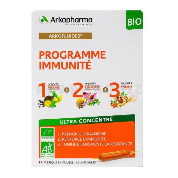 ARKOPHARMA Arkofluides programme immunité bio 30 ampoules