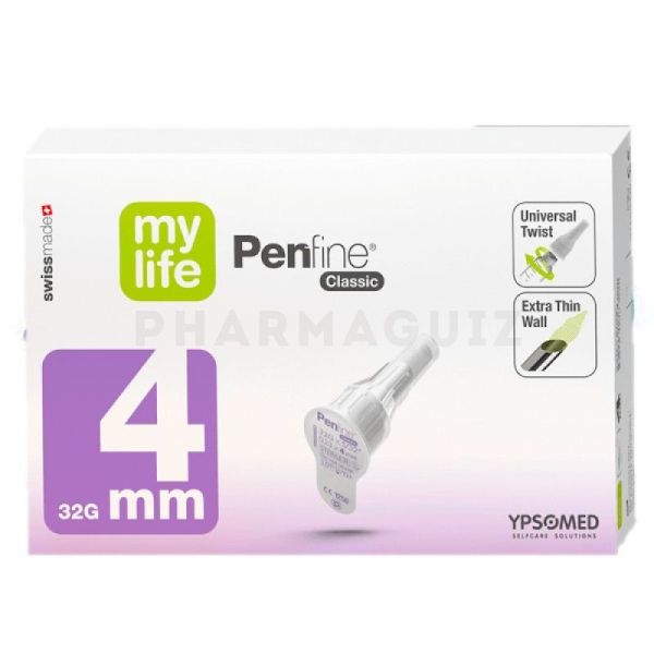 Ypsomed MyLife PenFine Classic Aiguille 4mm 100 unités