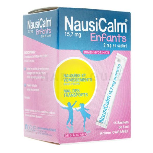 Nausicalm sirop en sachet 15 doses de 5ml