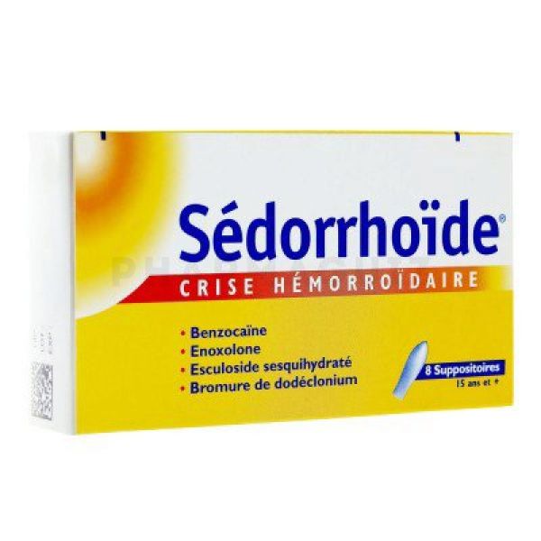 Sédorrhoïde 8 suppositoires