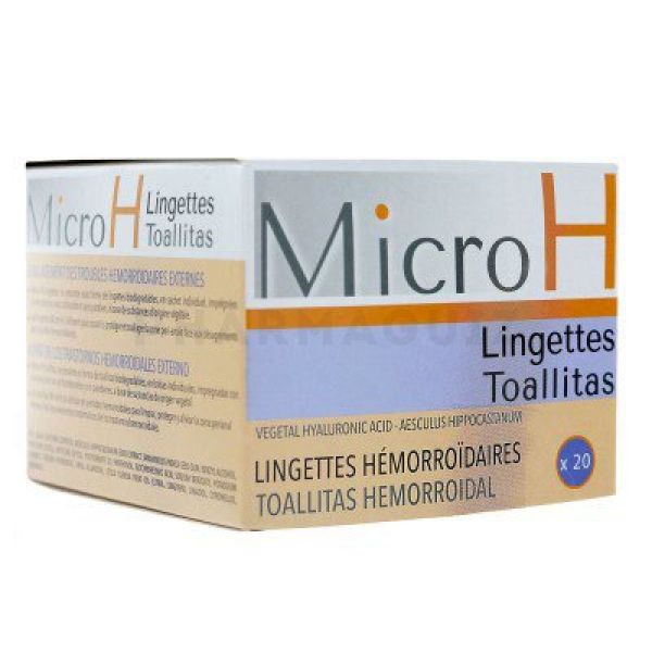 Micro H lingettes hémorroïdaires 20 sachets