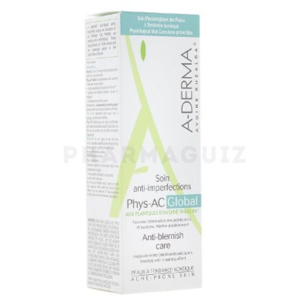 A-Derma Phys-Ac gel-crème anti-imperfections 40 ml