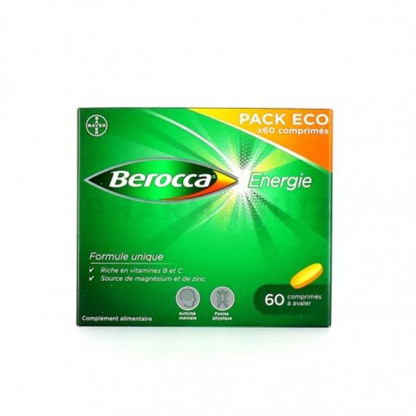 Berocca Energie 60 Comprimés à Avaler Pack Eco
