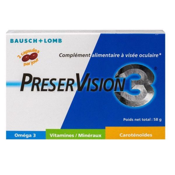 Preservision 3 visée oculaire 60 capsules