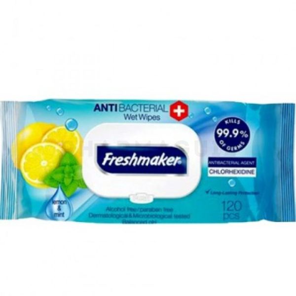 Freshmaker Paquet De 72 Lingettes antibactériennes et virucides