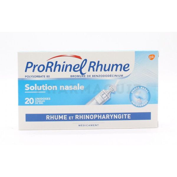 ProRhinel Rhume solution nasale 20 unidoses