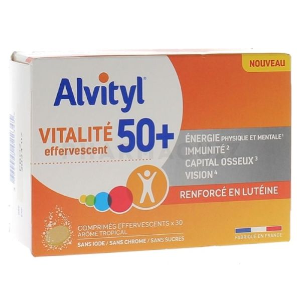 ALVITYL Vitalité 50+ énergie immunité capital osseux vision 30 comprimés