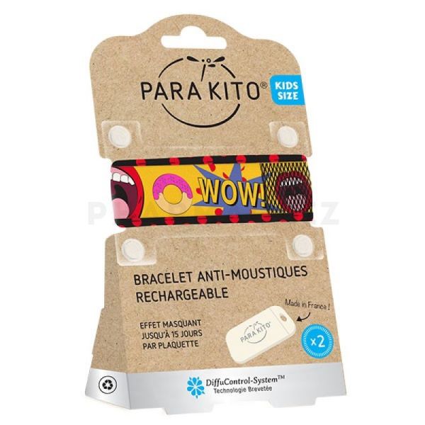 Parakito Teens Bracelet Anti-Moustiques + 2 pastilles Pop Art