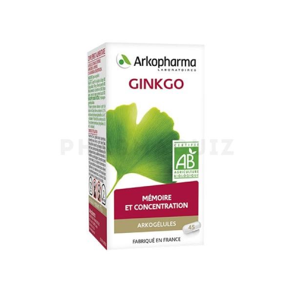 Arkogelules Gingko 45 gélules
