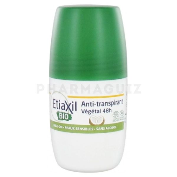 ETIAXIL Déodorant anti-transpirant végétal 48h Roll-on bio 50ml