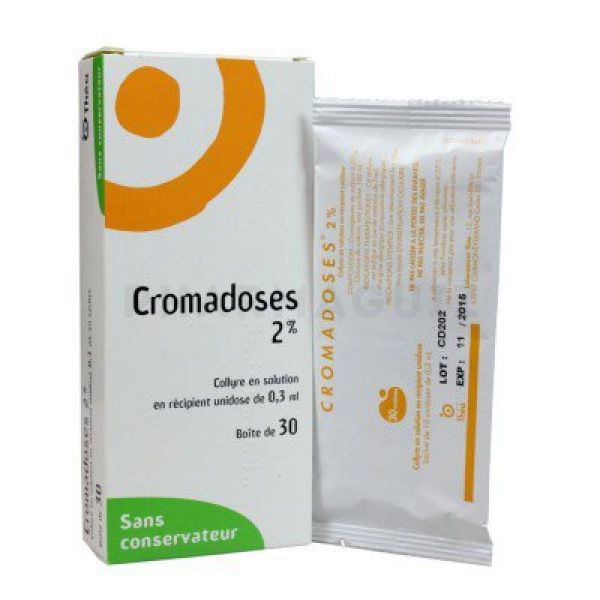 Cromadoses 2% collyre 30 unidoses