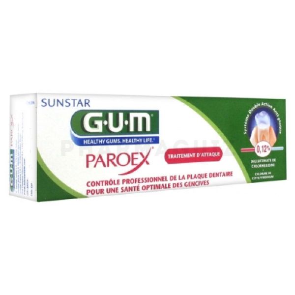 Paroex gel dentifrice anti-plaque Tube de 75 ml
