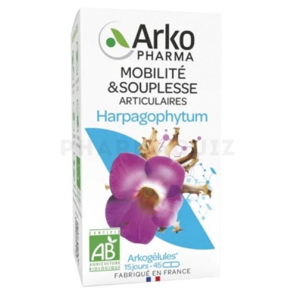 Arkopharma Arkogélules Harpagophytum Bio 45 Gélules