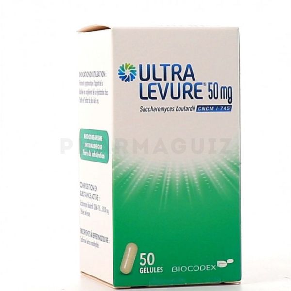 Ultra Levure 50 mg 50 gélules