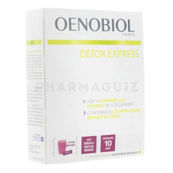 Oenobiol Detox Express sureau-fruit du dragon 10 sticks