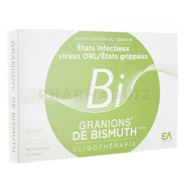 Granions bismuth 10 ampoules
