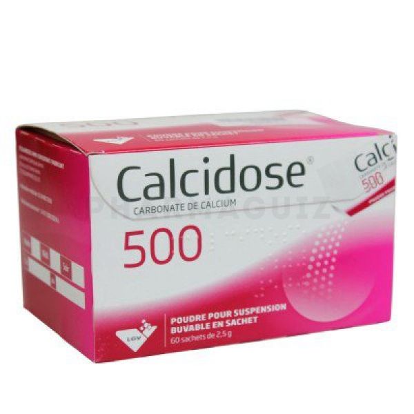 Calcidose 500 mg poudre 60 sachets
