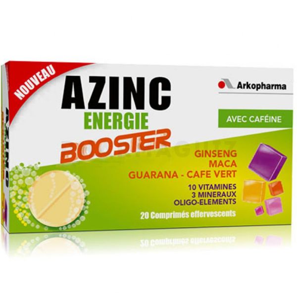 Azinc Energie Booster 20 Comprimés Effervescents