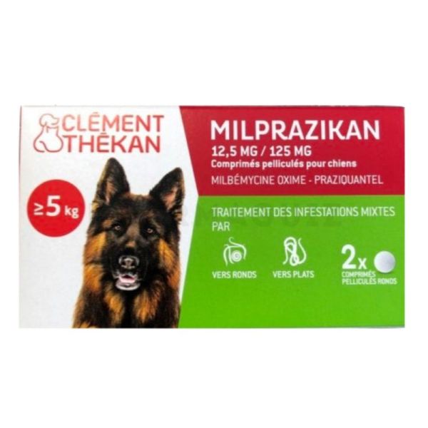 Milprazikan chien 5kg (2cprs)