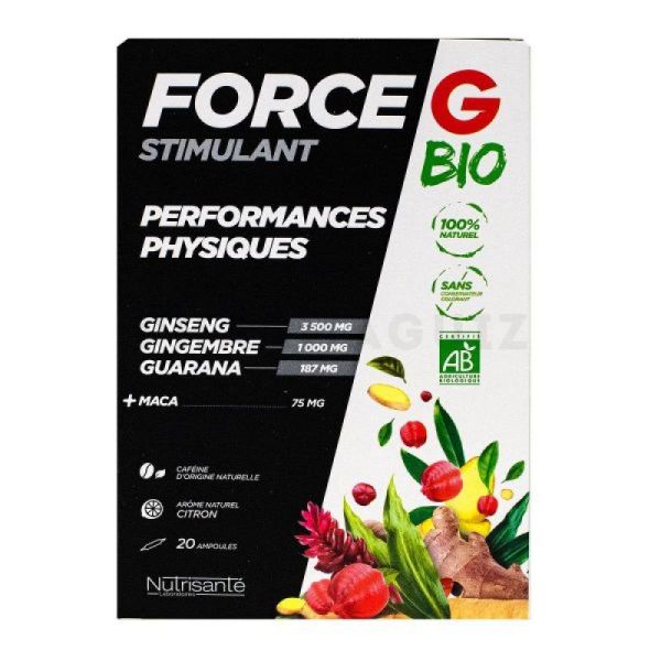 Nutrisanté Force G Bio stimulant 20 ampoules
