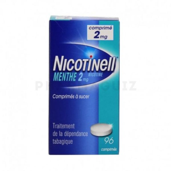 Nicotinell 2 mg menthe 96 comprimés à sucer