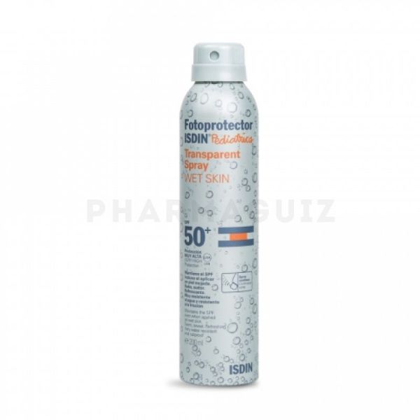 Fotoprotector ISDIN Transparent Spray WET SKIN Pediatrics SPF 50+