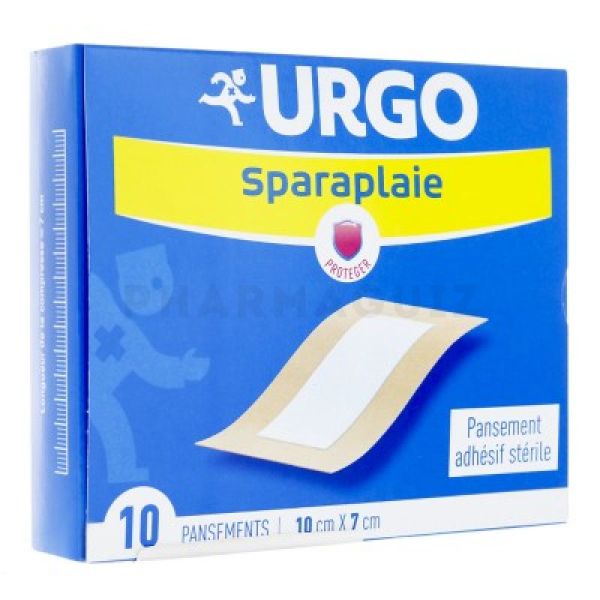 Urgo Sparaplaie 10 cm x 7 cm 10 pansements
