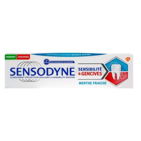 Sensodyne Sensibilité & gencives dentifrice menthe fraiche 75ml