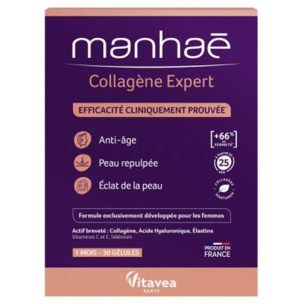 MANHAE Collagène Expert anti-âge peau repulpée 30 gélules