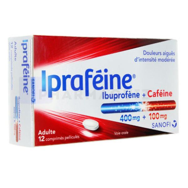 Ipraféine 400/100 mg 12 comprimés