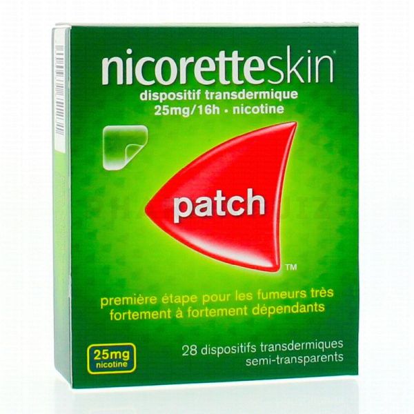 NicoretteSkin 25 mg / 16 h 28 patchs