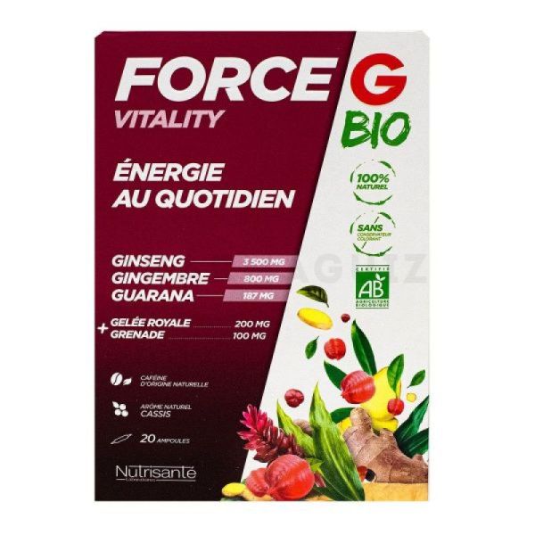 Nutrisanté Force G Bio Vitality 20 ampoules