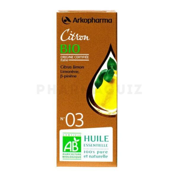 Arkopharma huile essentielle de Citron bio n°03 10 ml