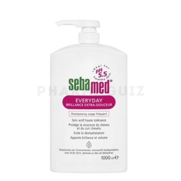 Sebamed Everyday Brillance Extra-Douceur Shampooing Usage Fréquent 1000 ml
