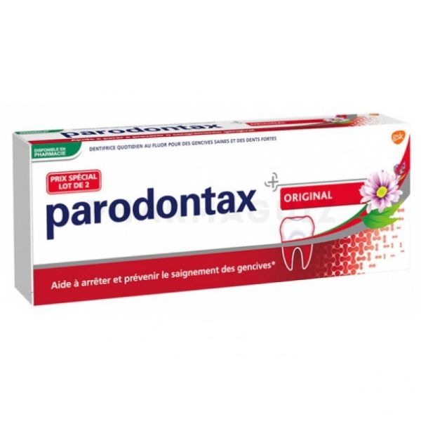 Parodontax Dentifrice Pate Gingivale Lot de 2 x 75ml 45