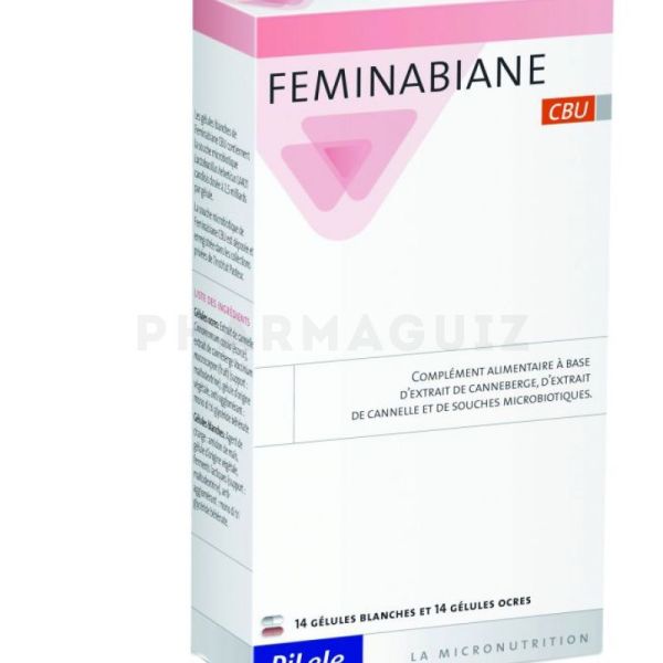 Pileje Feminabiane CBU 14 Gélules Blanches + 14 Gélules Ocres
