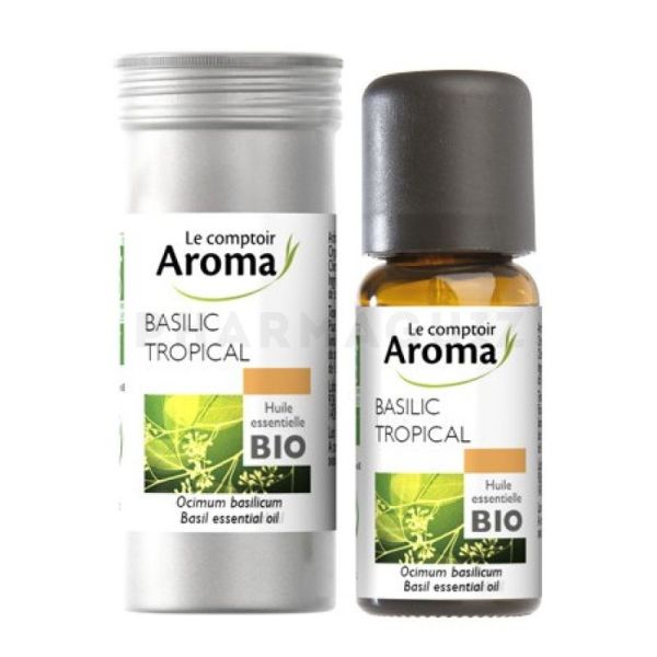 Le comptoir aroma-huile essentielle de basilic tropical bio le comptoir aroma, 10 ml