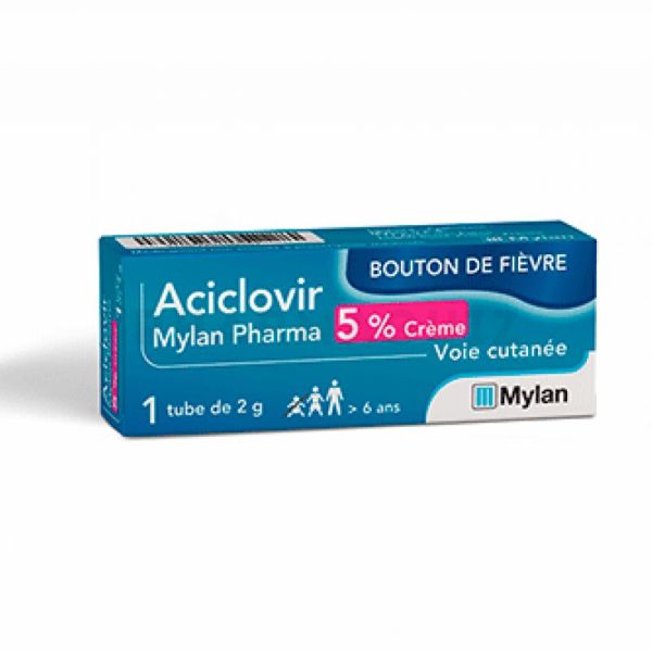Mylan Aciclovir 5 % crème tube 2 g
