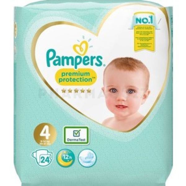 Pampers New Baby Premium Protection T4 9-14 kg 24 couches